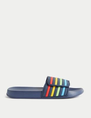 Kids' Striped Sliders (13 Small - 7 Large)