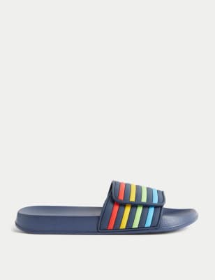 Kids' Striped Sliders