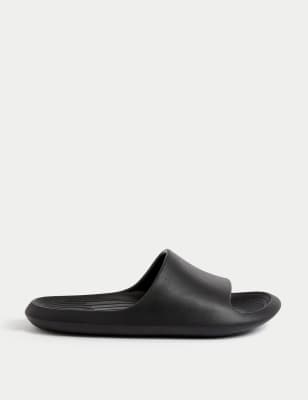 

Unisex,Boys,Girls M&S Collection Kids' Slip-On Sliders (1 Large - 7 Large) - Black, Black