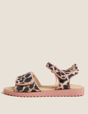 dalmation print sandals