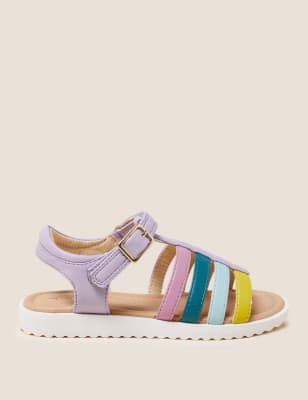 

M&S Collection Sandalias infantiles con velcro de arco iris (4 pequeño-13 pequeño) - Multi, Multi
