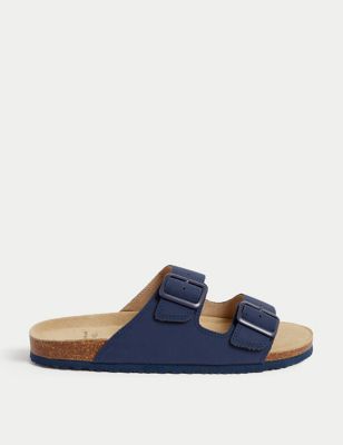 

Boys M&S Collection Kids' Slip on Footbed Sandal (13 Small - 7 Large) - Navy, Navy
