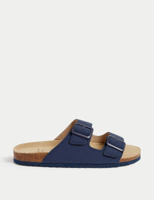 

Boys M&S Collection Kids' Slip on Footbed Sandal (13 Small - 7 Large) - Navy, Navy