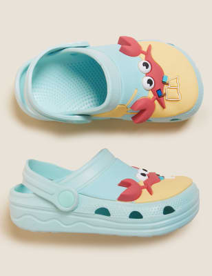 

Unisex,Boys,Girls M&S Collection Kids' Crab Clogs (4 Small - 13 Small) - Blue Mix, Blue Mix