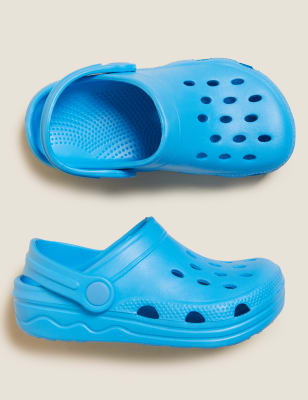 

Unisex,Boys,Girls M&S Collection Kids' Clogs (4 Small - 12 Small) - Blue, Blue