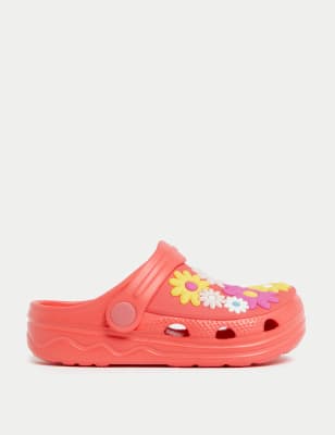 

M&S Collection Kinder-Clogs mit Blumenmuster (20,5-35) - Coral, Coral