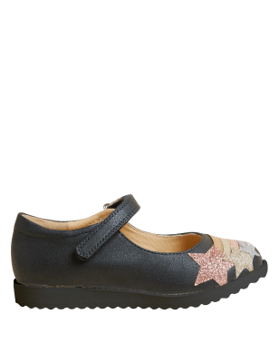 

Girls M&S Collection Kids' Rainbow Riptape Mary Jane Shoes (4 Small -13 Small) - Navy Mix, Navy Mix