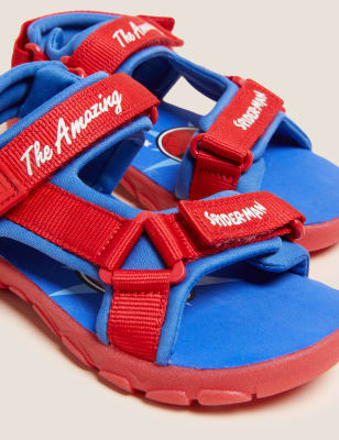 

M&S Collection Trekking-Sandalen für Kinder mit Klettverschluss und Spider-Man™-Motiv (20,5-30,5) - Red, Red