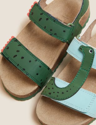 

M&S Collection Kindersandalen mit Klettverschluss und Dinosauriermuster (20,5-32) - Green Mix, Green Mix