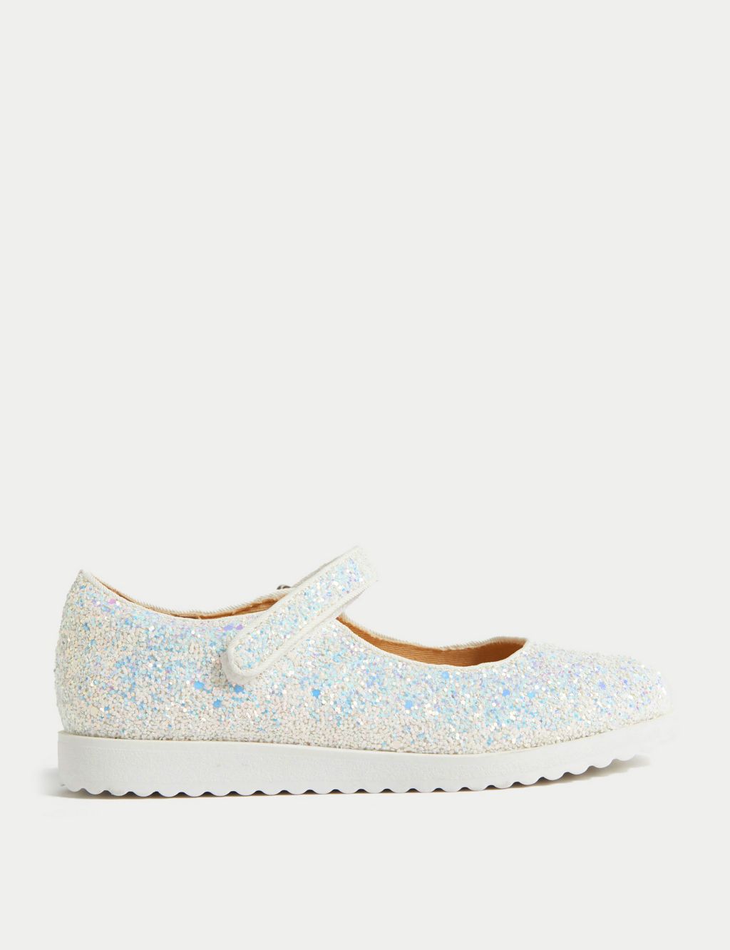 Kids’ Glitter Riptape Mary Jane Shoes (4 Small - 13 Small) image 1
