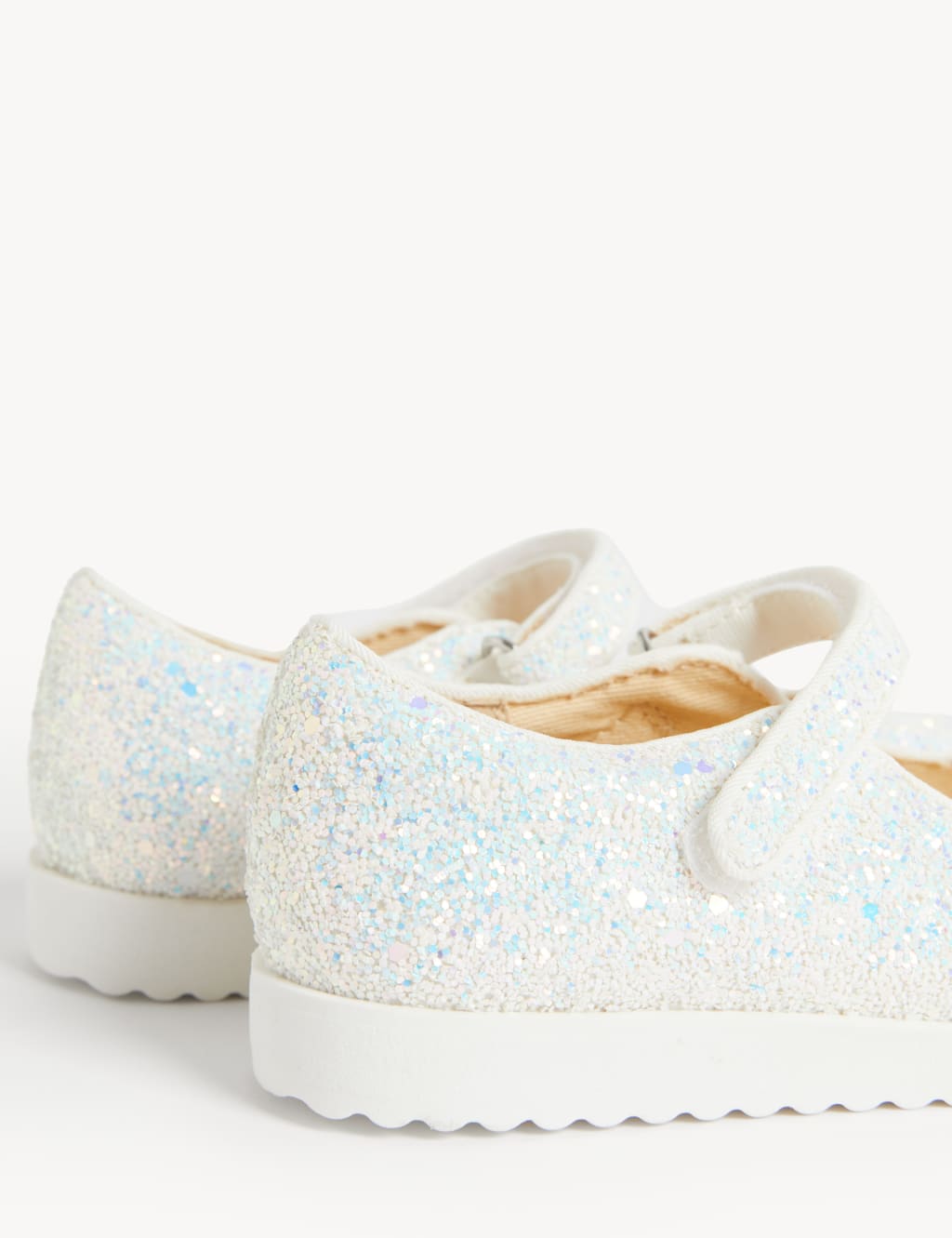 Kids’ Glitter Riptape Mary Jane Shoes (4 Small - 13 Small) image 2