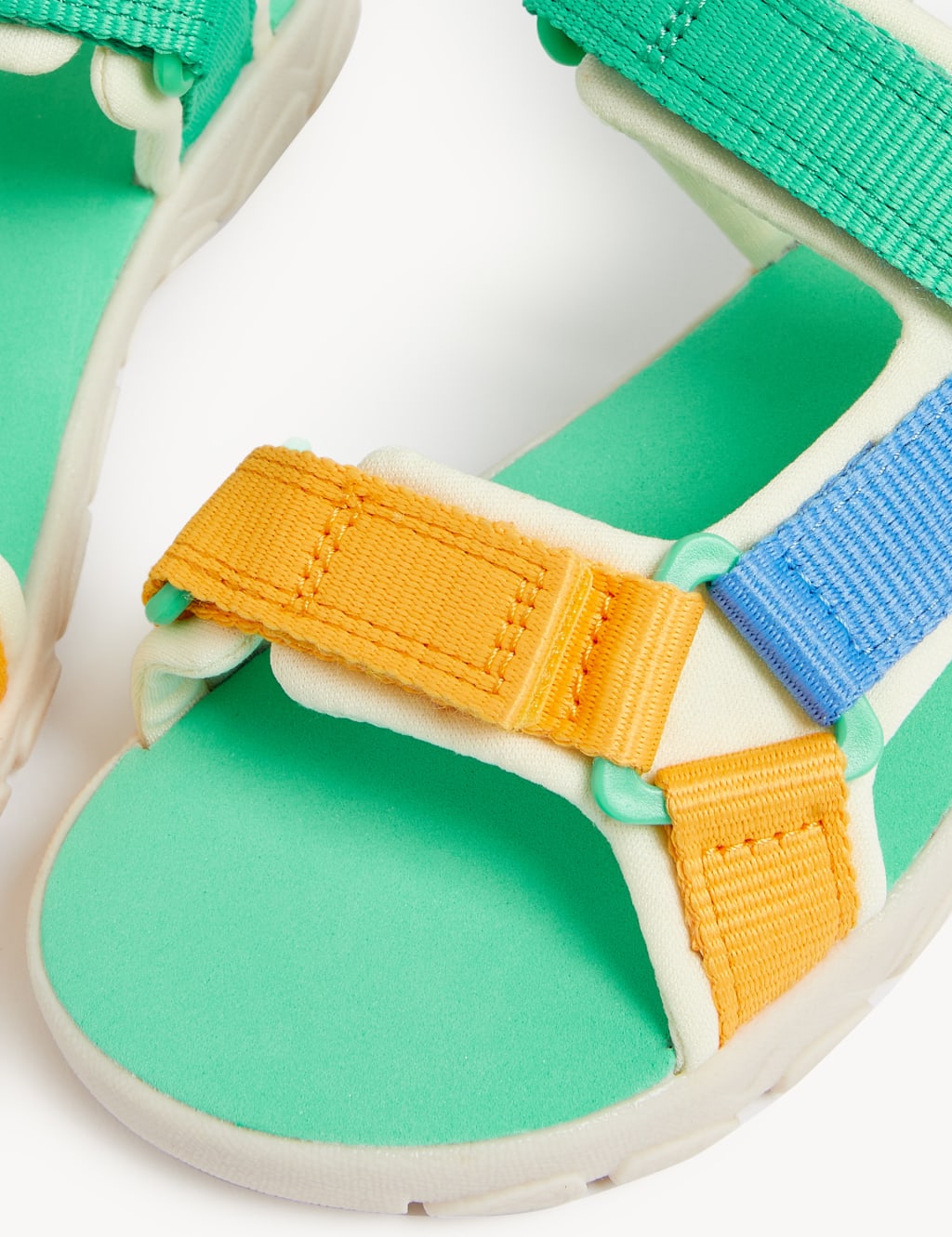 Kids' Colour Block Riptape Sandals (4 Small - 13 Small) image 2