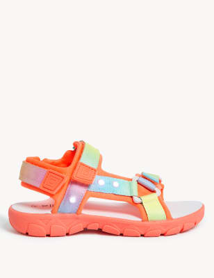 

Girls M&S Collection Kids' Riptape Light Up Trekkers (4 Small - 13 Small) - Multi, Multi