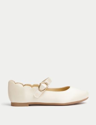 M&S Girls Freshfeettm Mary Jane Shoes (4 Small - 2 Large) - 2 LSTD - Champagne, Champagne,Coral,Ivor