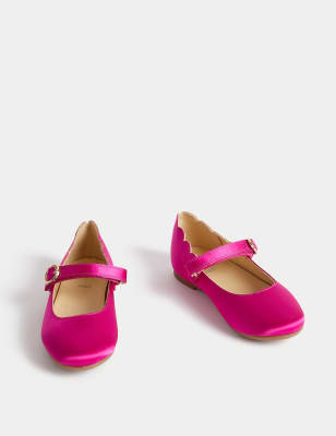 Kids' Satin Mary Jane Shoes (4 Small - 13 Small)