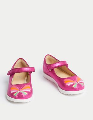 Kids' Butterfly Mary Jane Shoes (4 Small - 2 Large)