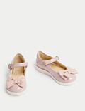 Zapatos infantiles Mary Jane de charol con lazo (4&nbsp;pequeño-2&nbsp;grande)