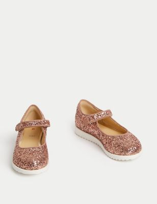 Kids' Glitter Mary Jane Shoes (4 Small - 2 Large)