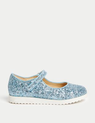 Kids' Glitter Mary Jane Shoes (4 Small - 2 Large) - NZ