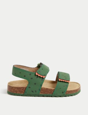 

Boys M&S Collection Kids' Dinosaur Riptape Footbeds Sandals (4 Small - 13 Small) - Green Mix, Green Mix