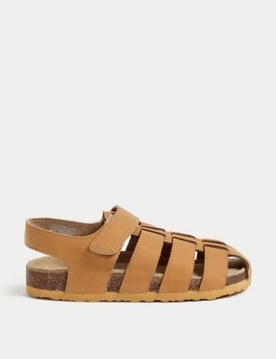 

Boys M&S Collection Kids' Riptape Footbed Sandals (4 Small - 13 Small) - Tan, Tan