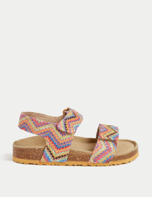 

Girls M&S Collection Kids' Riptape Footbed Sandals (4 Small - 13 Small) - Multi, Multi