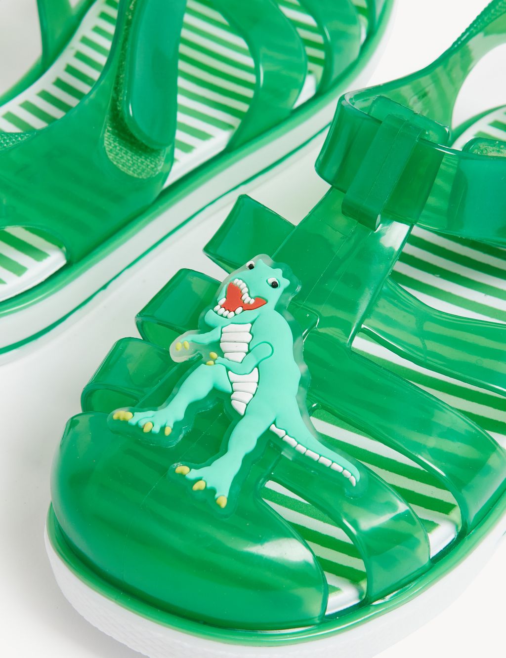 Kids' Dinosaur Riptape Jelly Sandals (4 Small - 13 Small) image 2