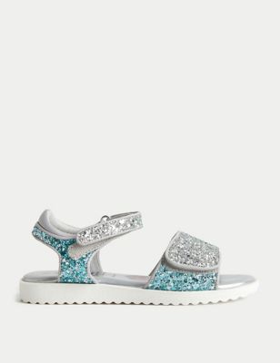 Kids' Frozen™ Glitter Riptape Sandals (4 Small -13 Small)