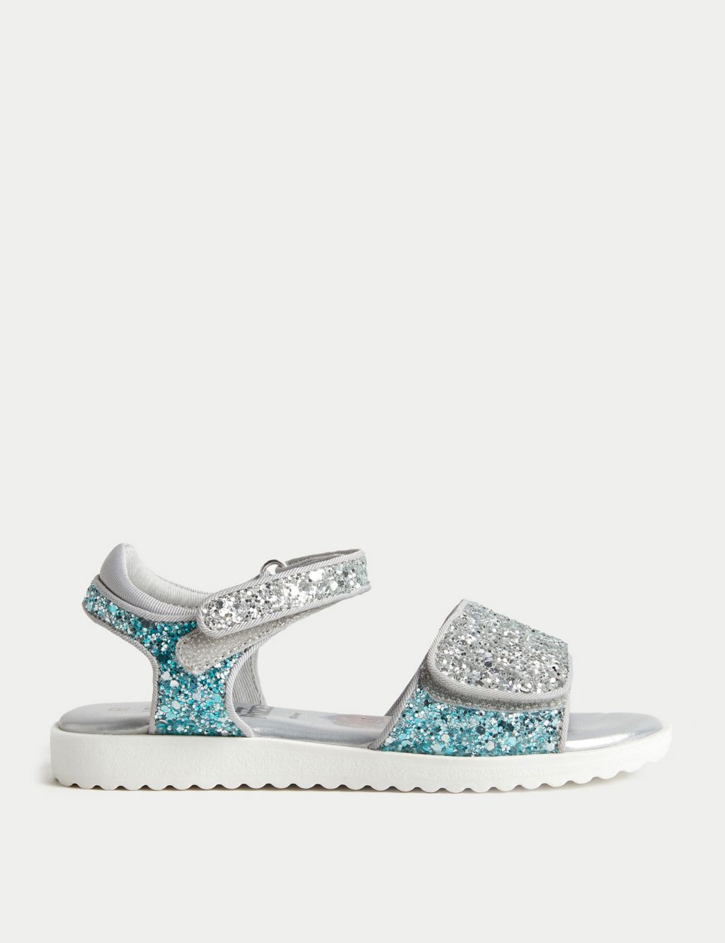 Kids' Frozen™ Glitter Riptape Sandals (4 Small -13 Small) image 1