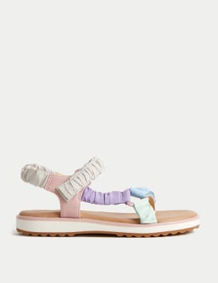 

M&S Collection Sandalias trekker infantiles con fruncido (4 pequeño-12 pequeño) - Multi, Multi
