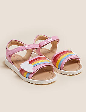Sandalen mit Klettverschluss und Regenbogen für Kinder (19,5–32)
