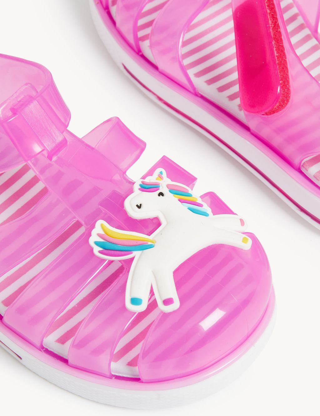 Kids' Unicorn Riptape Jelly Sandals (4 Small - 13 Small) image 2