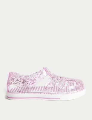

M&S Collection Gummi-Sandalen mit Glitzereffekt für Kinder (20,5-32) - Light Pink, Light Pink