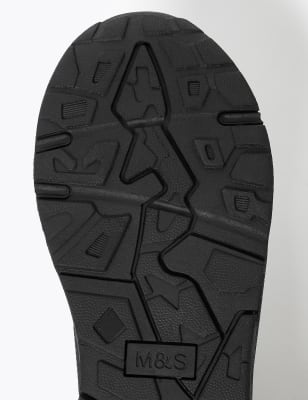 black sock chunky trainers