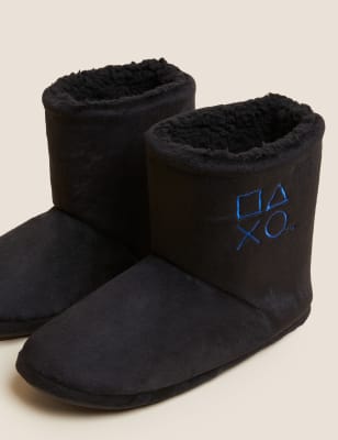 

M&S Collection Slipper-Stiefel mit PlayStation™-Motiv für Kinder (32-40,5) - Navy, Navy