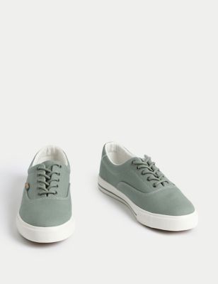 Kids' Canvas Lace Trainers (1 Large-7 Large)