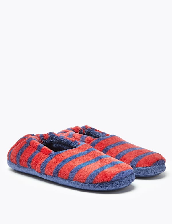 Kids’ Striped Slippers (13 Small - 7 Large)