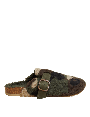 

M&S Collection Zapatillas infantiles de camuflaje (13 pequeño-7 grande) - Khaki Mix, Khaki Mix