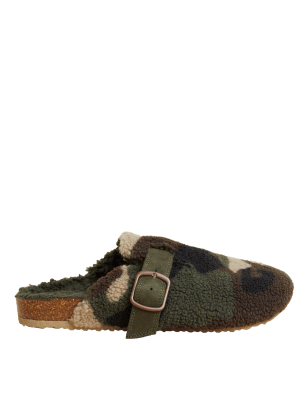 

Boys M&S Collection Kids' Camouflage Slippers (13 Small - 7 Large) - Khaki Mix, Khaki Mix