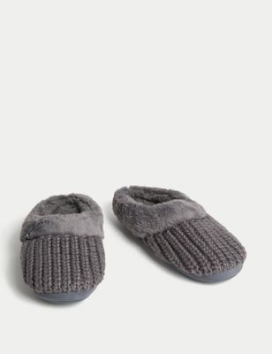 Kids' Knitted Mule Slippers (13 Small - 7 Large)