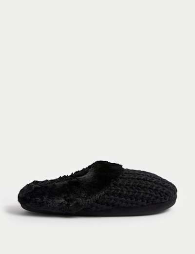 Kids' Knitted Mule Slippers (13 Small - 7 Large)