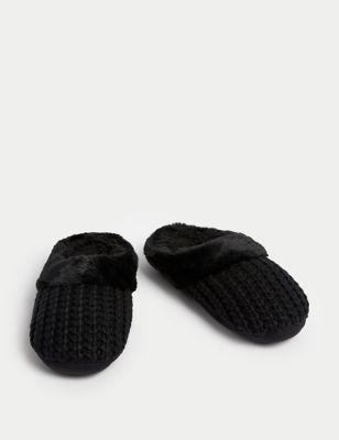 Kids' Knitted Mule Slippers (13 Small - 7 Large)