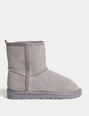 Kids' Suede Slipper Boots (4 Small - 7 Large)