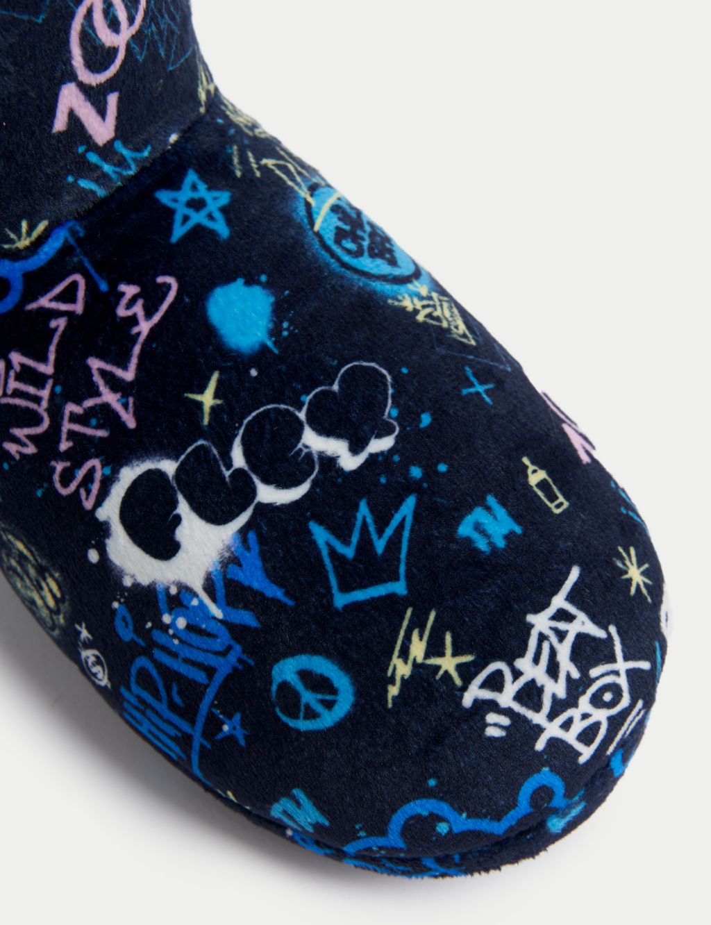 Kids' Graffiti Print Slipper Boots (13 Small - 7 Large) image 3
