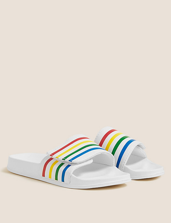 Kids' Striped Sliders (13 Small - 6 Large)