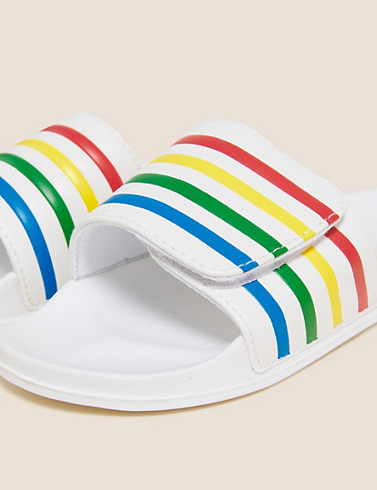 Kids' Striped Sliders (13 Small - 6 Large)