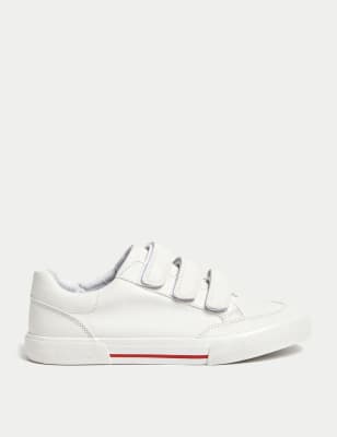 

Boys M&S Collection Kids' Freshfeet™ Riptape Trainers (13 Small - 7 Large) - White, White