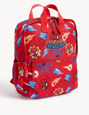 

Boys M&S Collection Kids' Water Repellent Spider-Man™ School Backpack - Chilli, Chilli