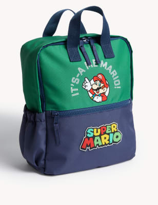 

Boys M&S Collection Kids' Super Mario™ Water Repellent Backpack - Dark Sage, Dark Sage