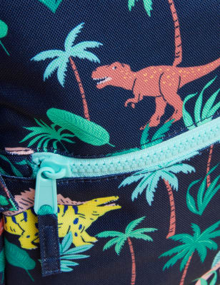 

M&S Collection Mochila escolar infantil repelente al agua de dinosaurios - Mezcla De Tonos Marino, Mezcla De Tonos Marino